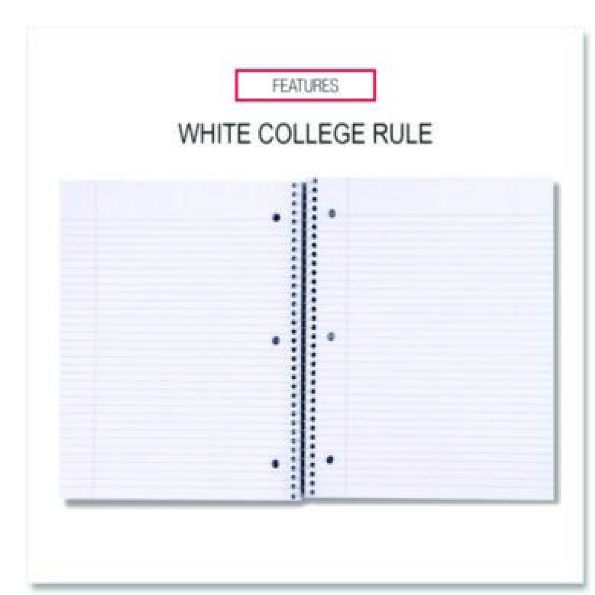 Wirebound Notebooks, 8 1/2" x 11", 1 Subject, College Ruled, 100 Sheets, Assorted Colors, Pack Of 6 Notebooks