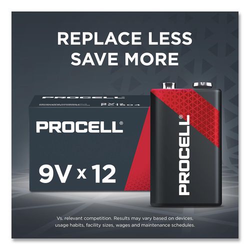 Procell Professional Alkaline 9V Batteries, 12/Box