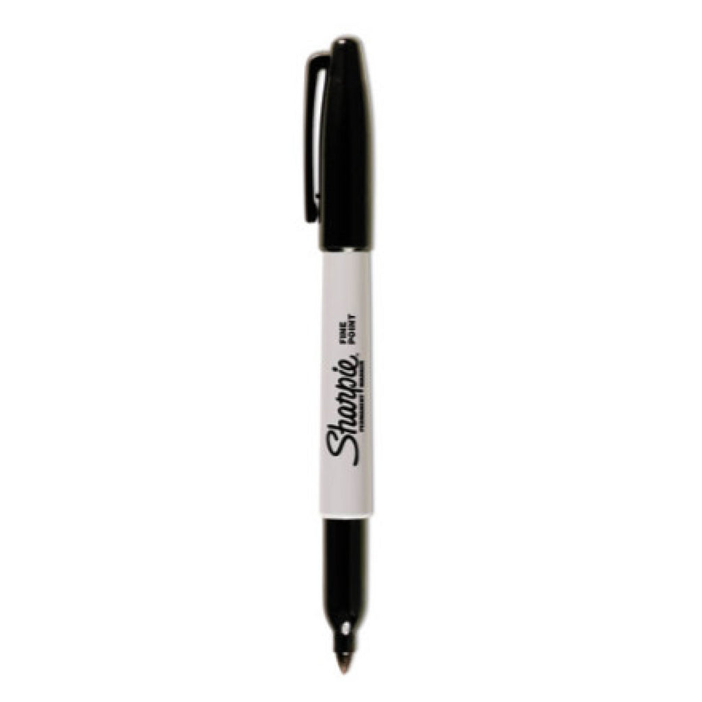 Sharpie 30001 Fine Tip Permanent Marker, Fine Bullet Tip, Black, Dozen