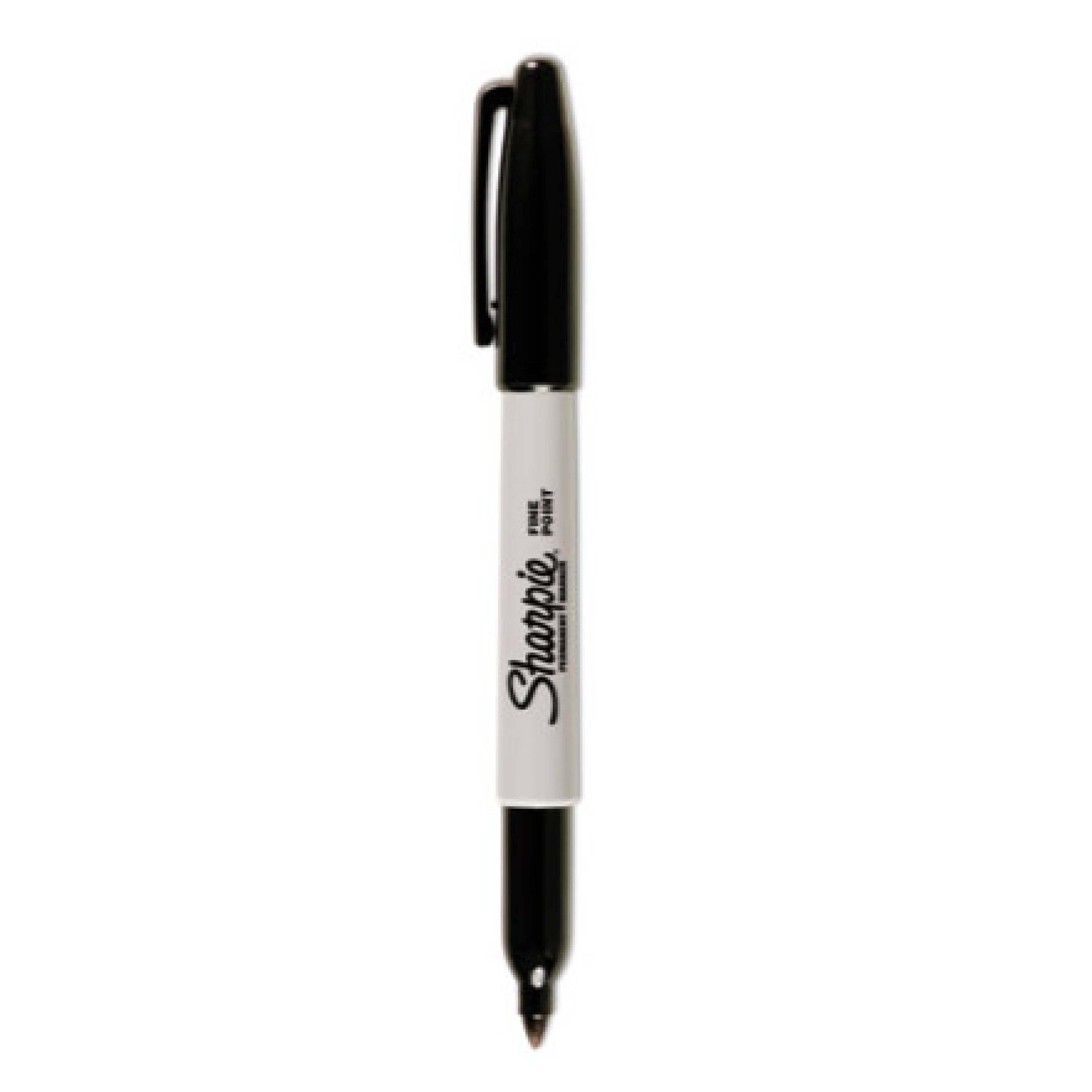 Sharpie 30001 Fine Tip Permanent Marker, Fine Bullet Tip, Black, Dozen
