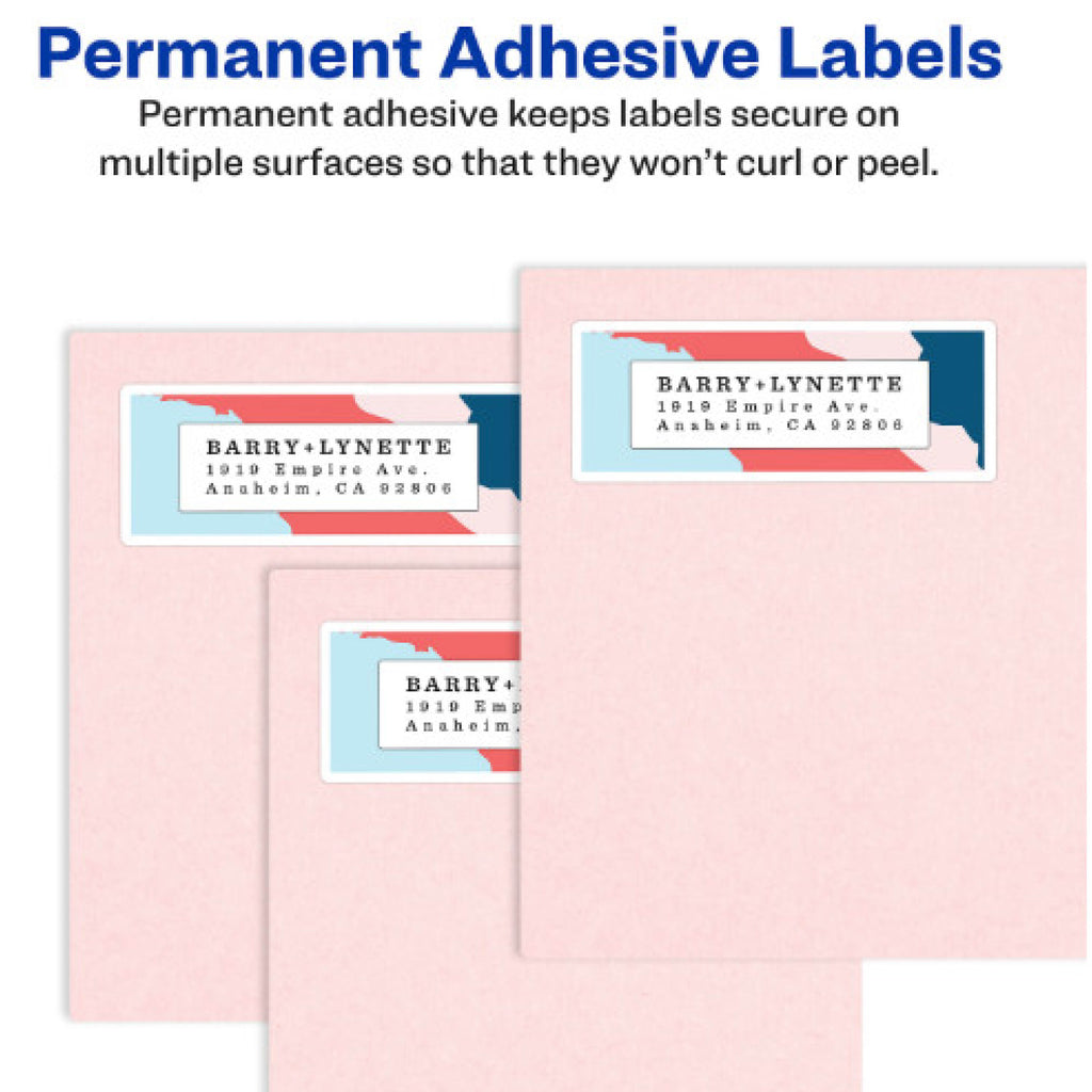 Avery 5160 Easy Peel Address Labels with Sure Feed, 1" x 2-5/8", White, 3,000 Blank Mailing Labels
