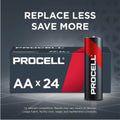 DURACELL Procell Constant AA Alkaline Battery, 1.5V DC, PK24