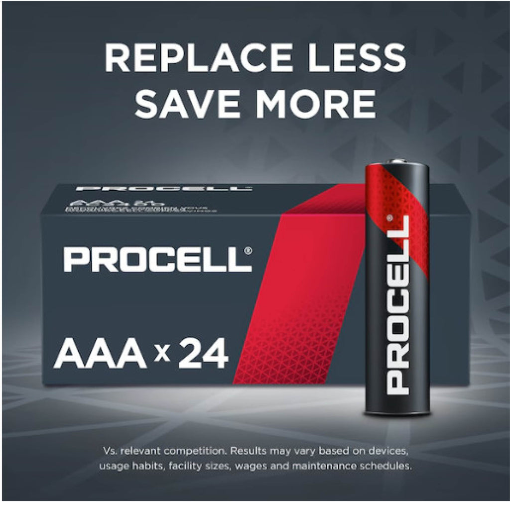 DURACELL Procell Constant AAA Alkaline Battery, 1.5V DC, PK24