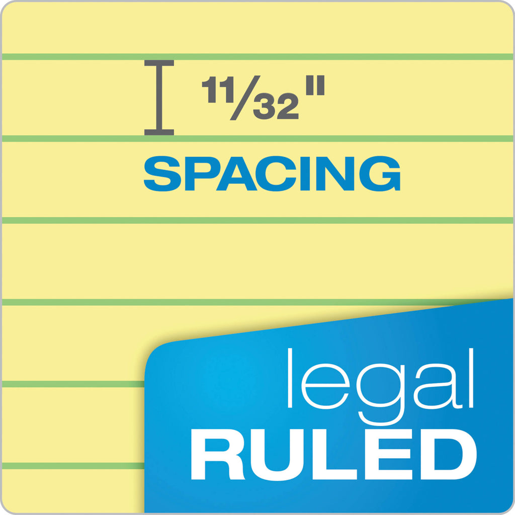 Ampad Gold Fibre Legal Pad, 8.5" x 11.75", White, Dozen