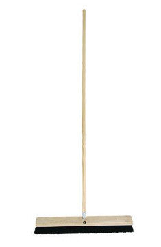 Boardwalk BWK136 Metal Tip Threaded Hardwood Broom Handle, 0.94" dia x 60", Natural