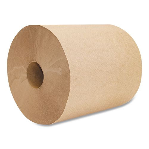 Boardwalk BWK16GREEN Green Universal Roll Towels, 1-Ply, 8" x 800 ft, Natural, 6 Rolls/Carton