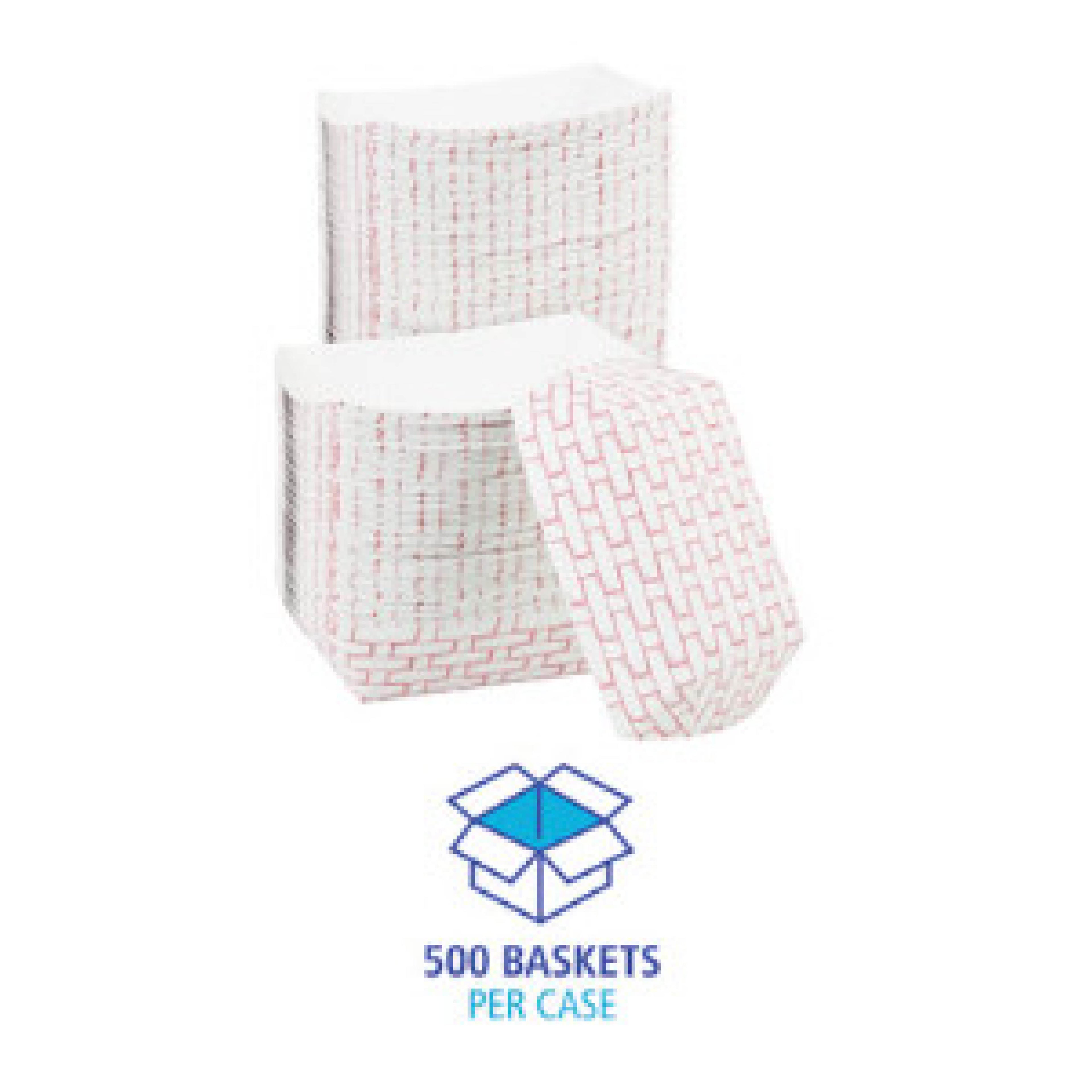 Boardwalk BWK30LAG100 #100 Food Tray, Red & White, 1 lb Capacity, 1,000/Case