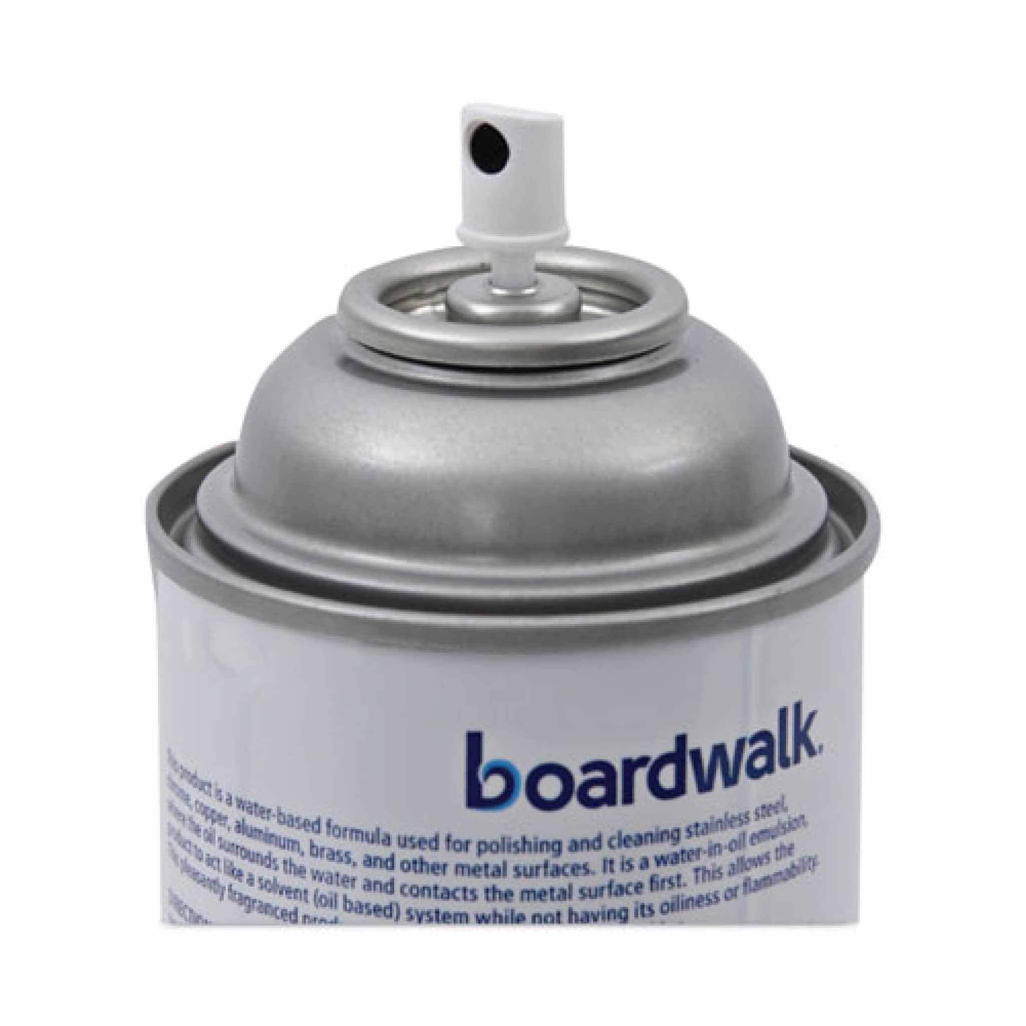 Boardwalk Stainless Steel Cleaner and Polish, Water-in-Oil Based, 18 oz Aerosol Spray, 12/Carton