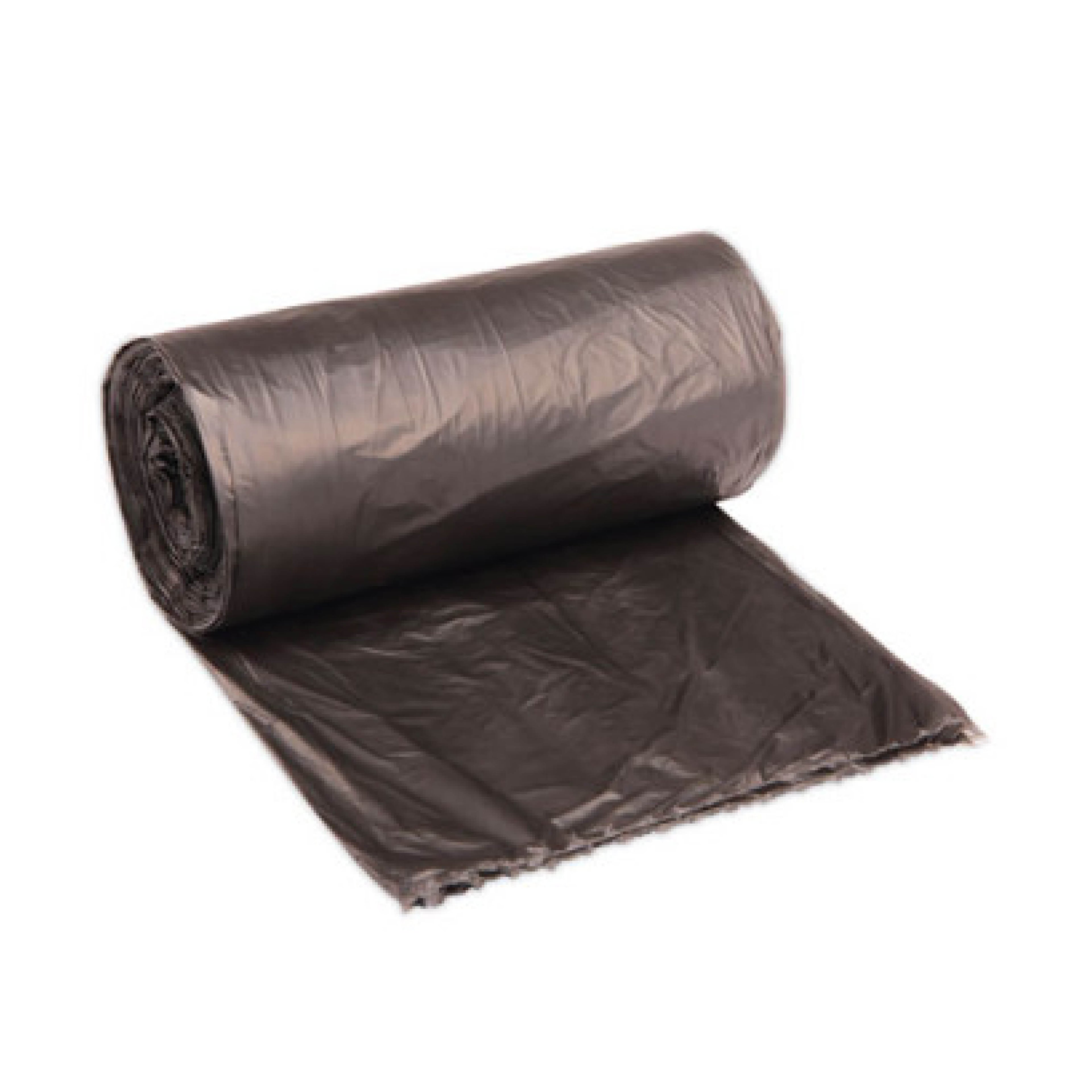 Boardwalk BWK404622 High-Density Can Liners, 45 gal, 19 Microns, 40" x 46", Natural, 25 Bags/Roll, 6 Rolls/Carton