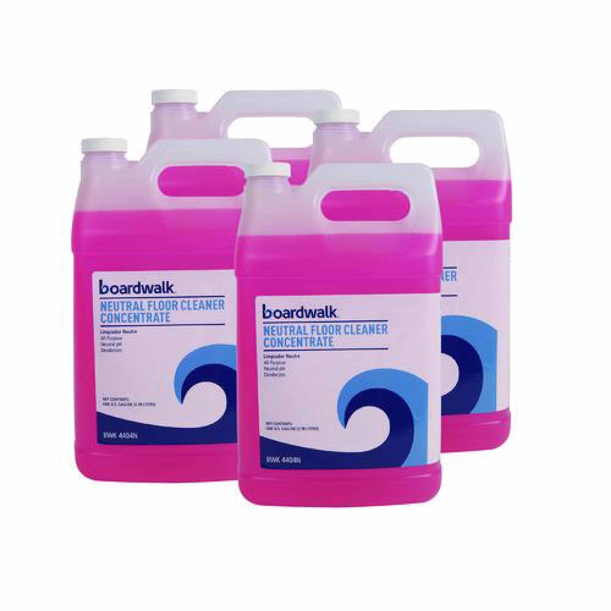 Boardwalk Neutral Floor Cleaner Concentrate, Lemon Scent, 1 gal Bottle, 4/Carton