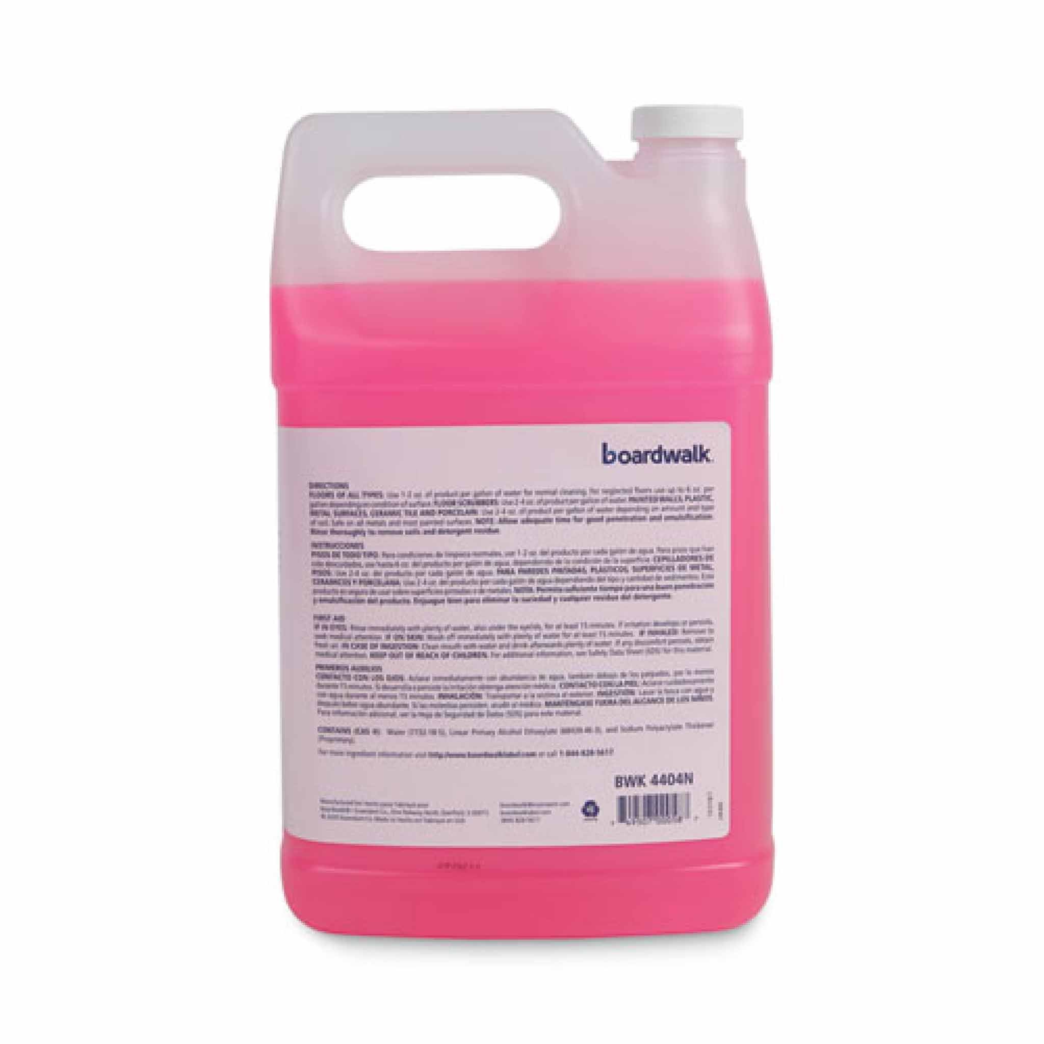 Boardwalk Neutral Floor Cleaner Concentrate, Lemon Scent, 1 gal Bottle, 4/Carton