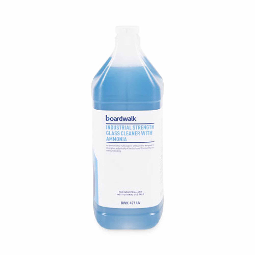 Boardwalk Industrial Strength Glass Cleaner with Ammonia, 1 gal Bottle, 4/Carton