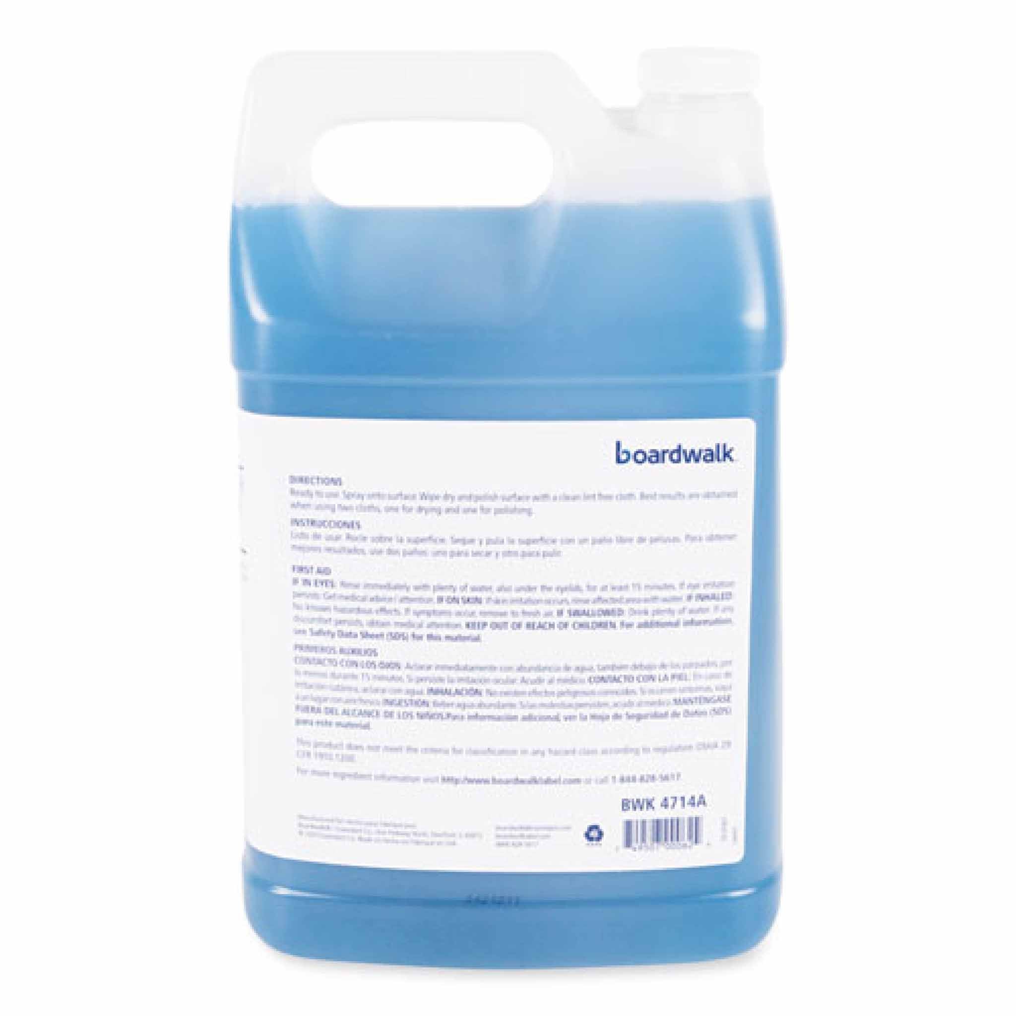 Boardwalk Industrial Strength Glass Cleaner with Ammonia, 1 gal Bottle, 4/Carton