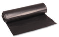 Boardwalk BWK516 Recycled Low-Density Polyethylene Can Liners, 33 gal, 1.2 mil, 33" x 39", Black, Perforated, 10 Bags/Roll, 10 Rolls/Carton