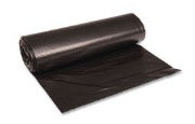 Boardwalk BWK519 Heavy-Duty Can Liners - 60-Gallon, 38" x 58", 1.2 mil, Black, 100/case