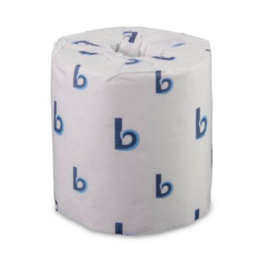 Boardwalk Two-Ply Toilet Tissue, Septic Safe, White, 500 Sheets/Roll, 96 Rolls/Carton