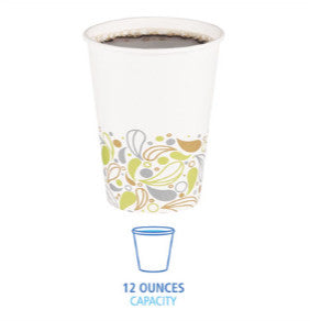 Boardwalk BWKDEER12HCUP Deerfield Printed Paper Hot Cups, 12 oz, 50/Sleeve, 20 Sleeves/Carton