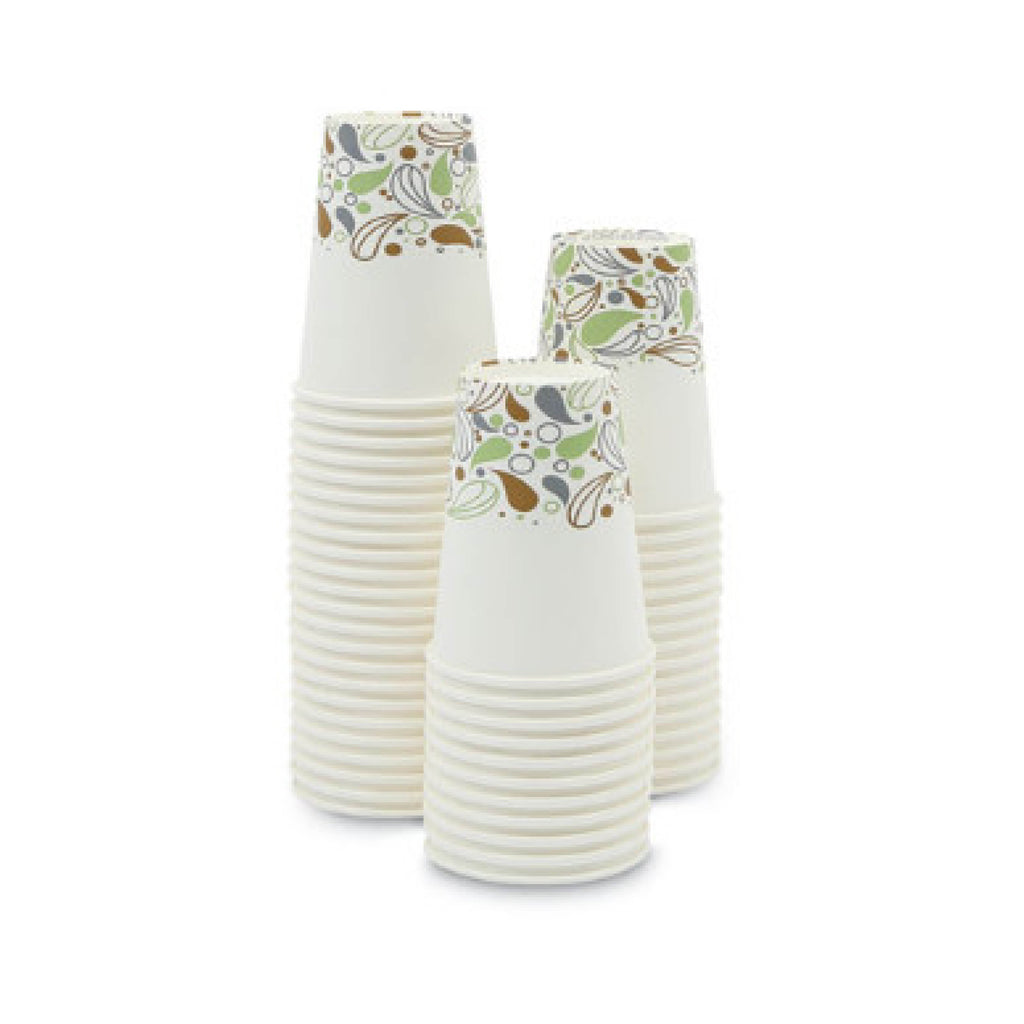 Boardwalk BWKDEER12HCUP Deerfield Printed Paper Hot Cups, 12 oz, 50/Sleeve, 20 Sleeves/Carton