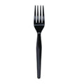 Boardwalk BWKFORKHWBLA Heavyweight Polystyrene Fork, Plastic, Black, 1,000/Carton