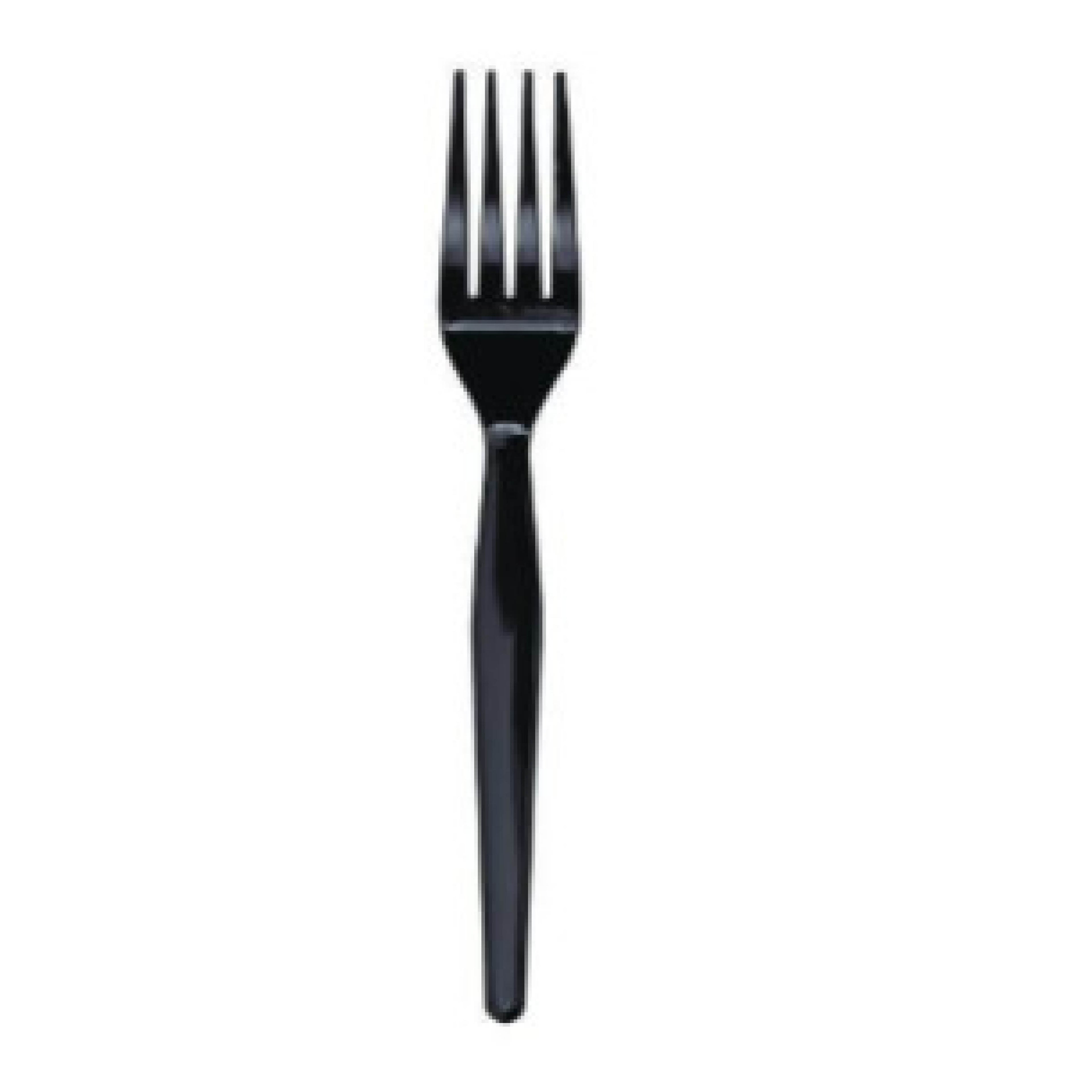 Boardwalk BWKFORKHWBLA Heavyweight Polystyrene Fork, Plastic, Black, 1,000/Carton