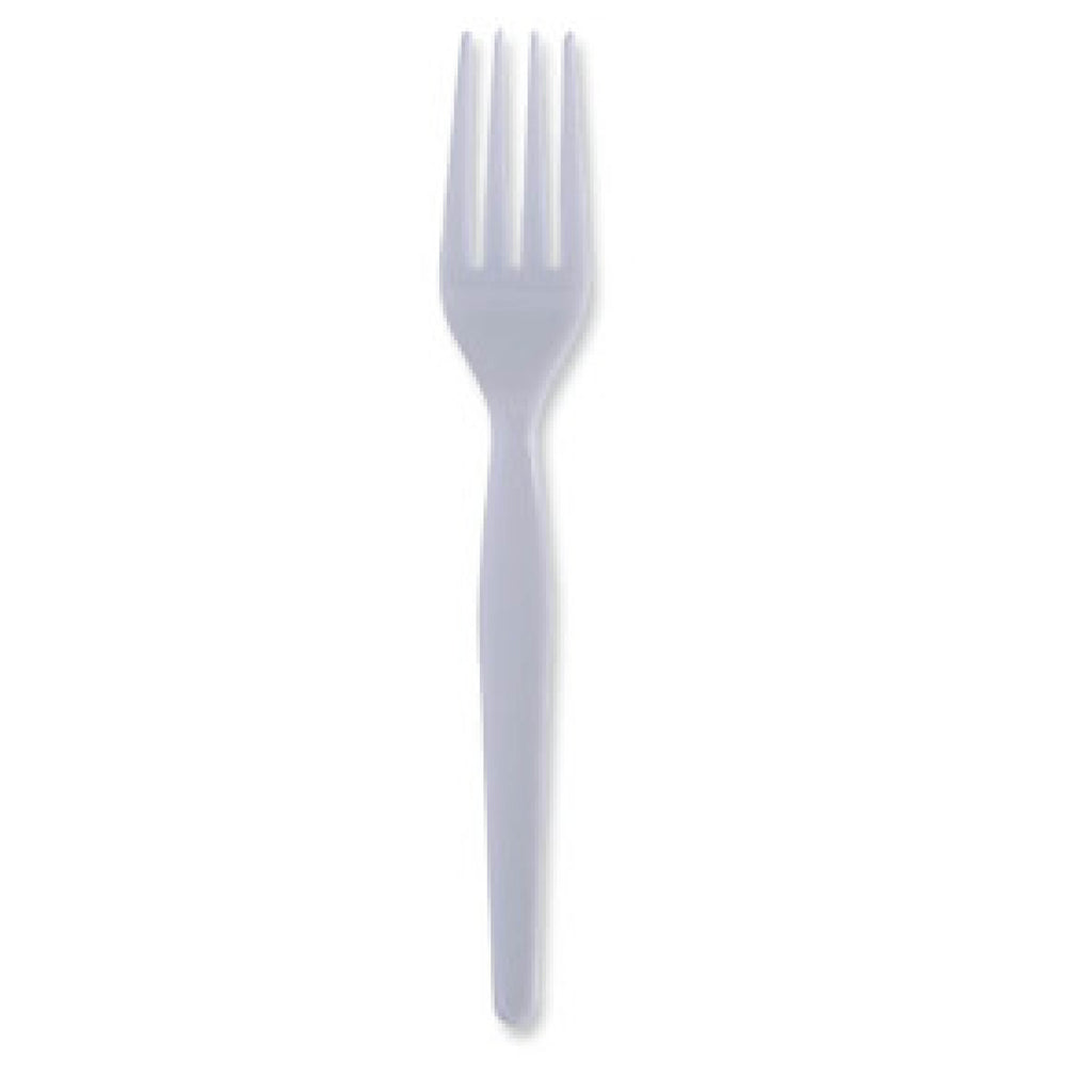 Boardwalk BWKFORKHW Heavyweight Polystyrene Fork, Plastic, White, 1,000/Carton