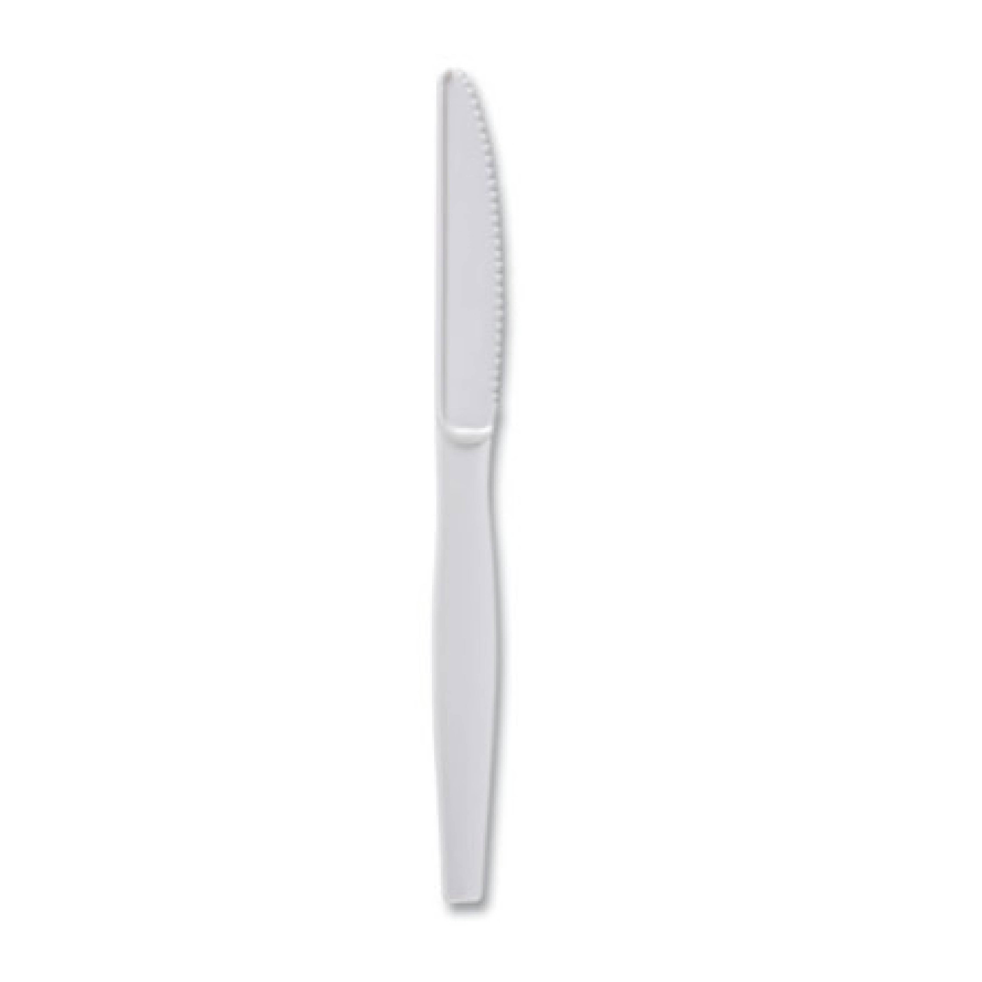 Boardwalk BWKKNIFEHW Heavyweight Polystyrene Knife, Plastic, White, 1,000/Carton