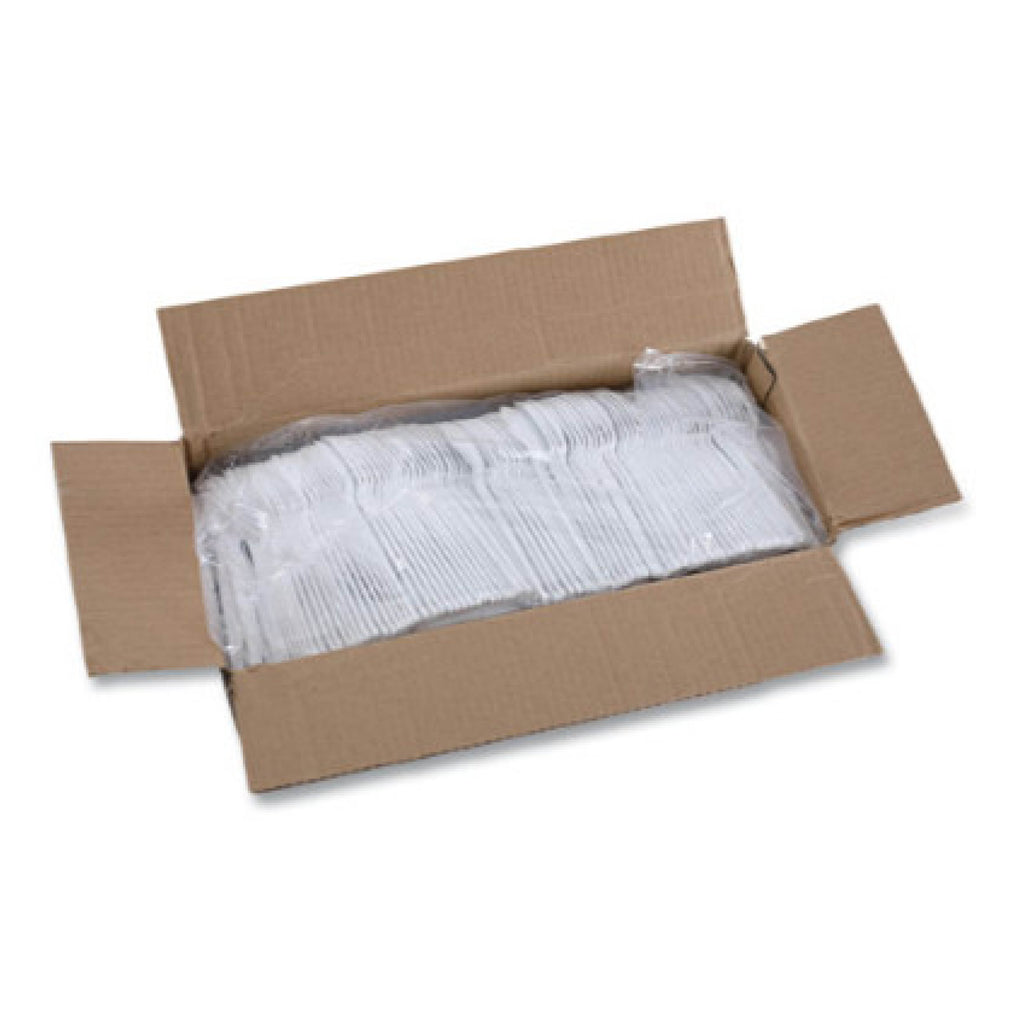 Boardwalk BWKSPOONHW Heavyweight Polystyrene Spoon, Plastic, White, 1,000/Carton