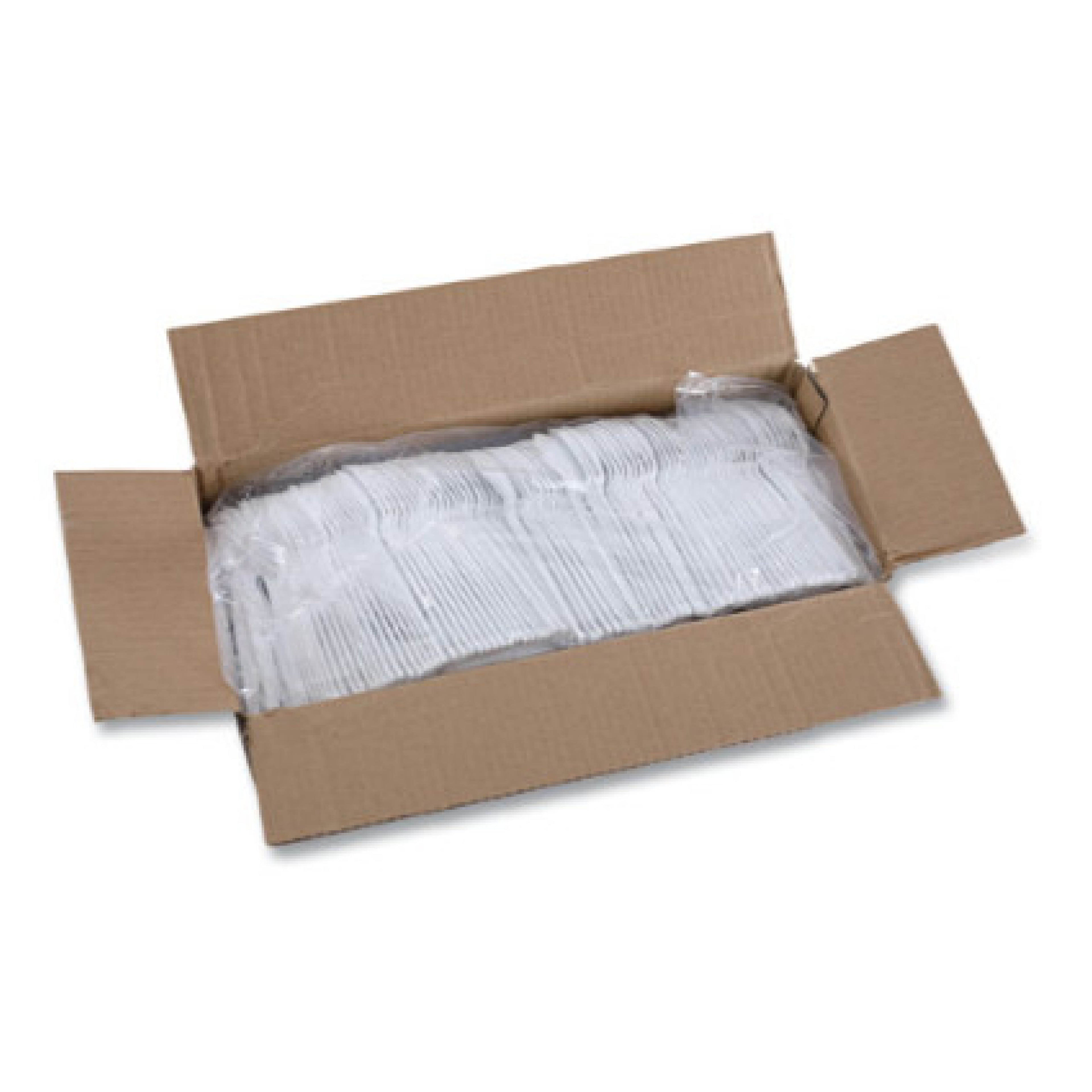 Boardwalk BWKSPOONHW Heavyweight Polystyrene Spoon, Plastic, White, 1,000/Carton