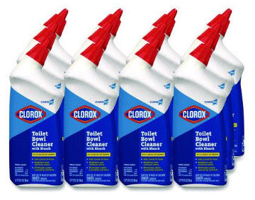 Clorox CLO00031EA Pro Toilet Bowl Cleaner with Bleach, Fresh Scent, 24 oz Bottle