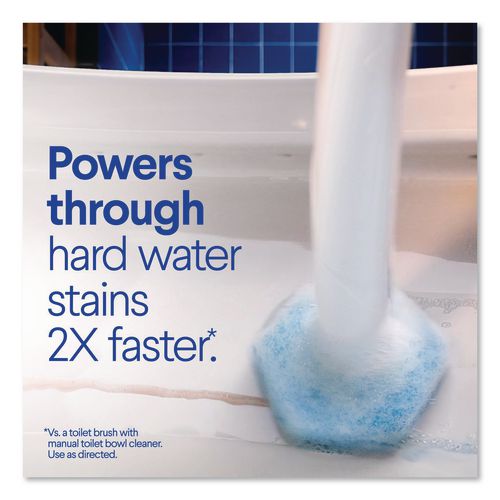 Clorox ToiletWand Toilet Cleaning Refills, Toilet Cleaning Scrubbing Pads, Blue/White, 10/Pack, 6 Packs/Carton