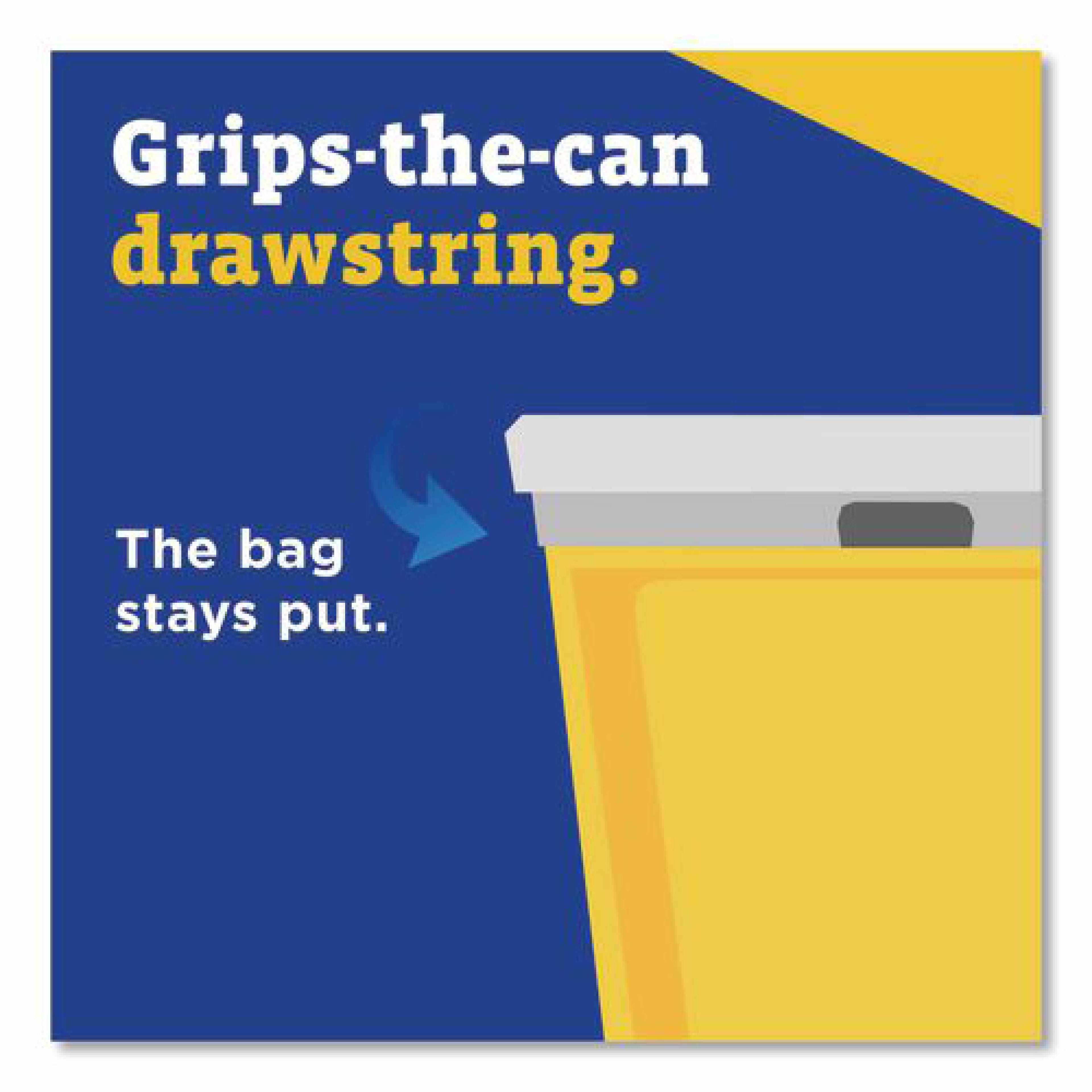 Glad CloroxPro ForceFlex Tall Kitchen Drawstring Trash Bags, 13 gal, 23.75 x 24.88, Gray, 100/Box