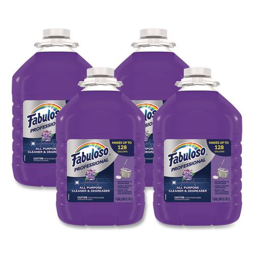 Fabuloso All-Purpose Cleaner, Lavender Scent, 1 gal Bottle, 4/Carton