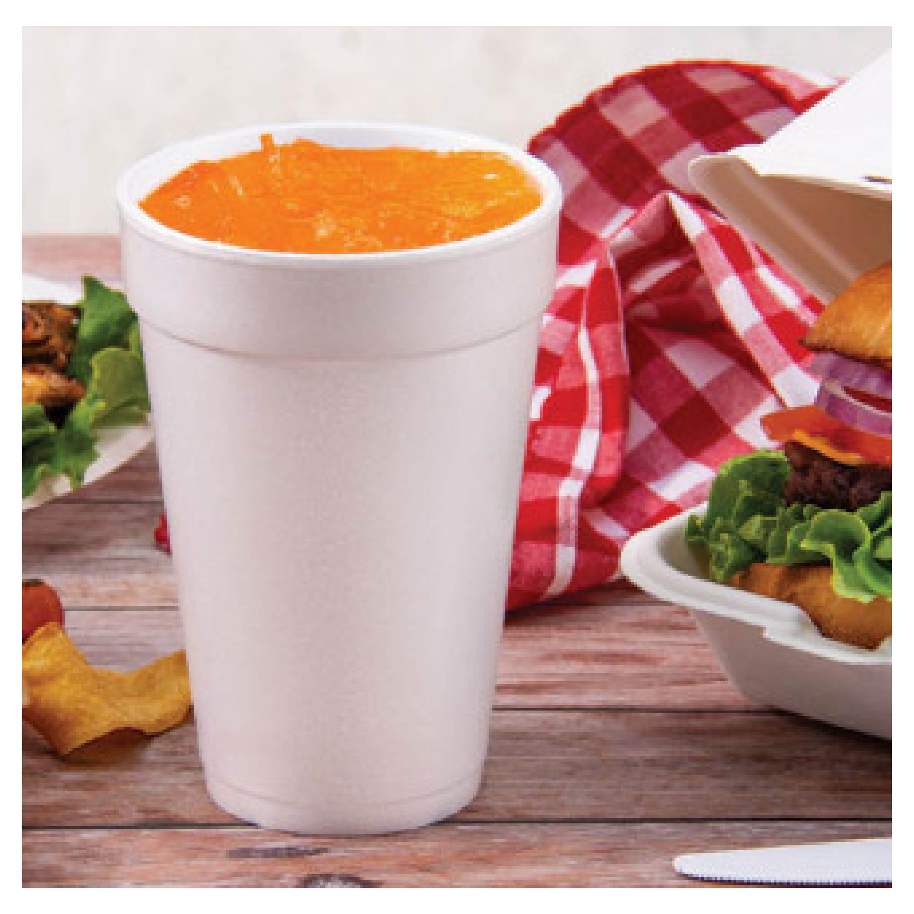 Dart DCC16J16 16 oz Foam Cup, White, 1000/Case