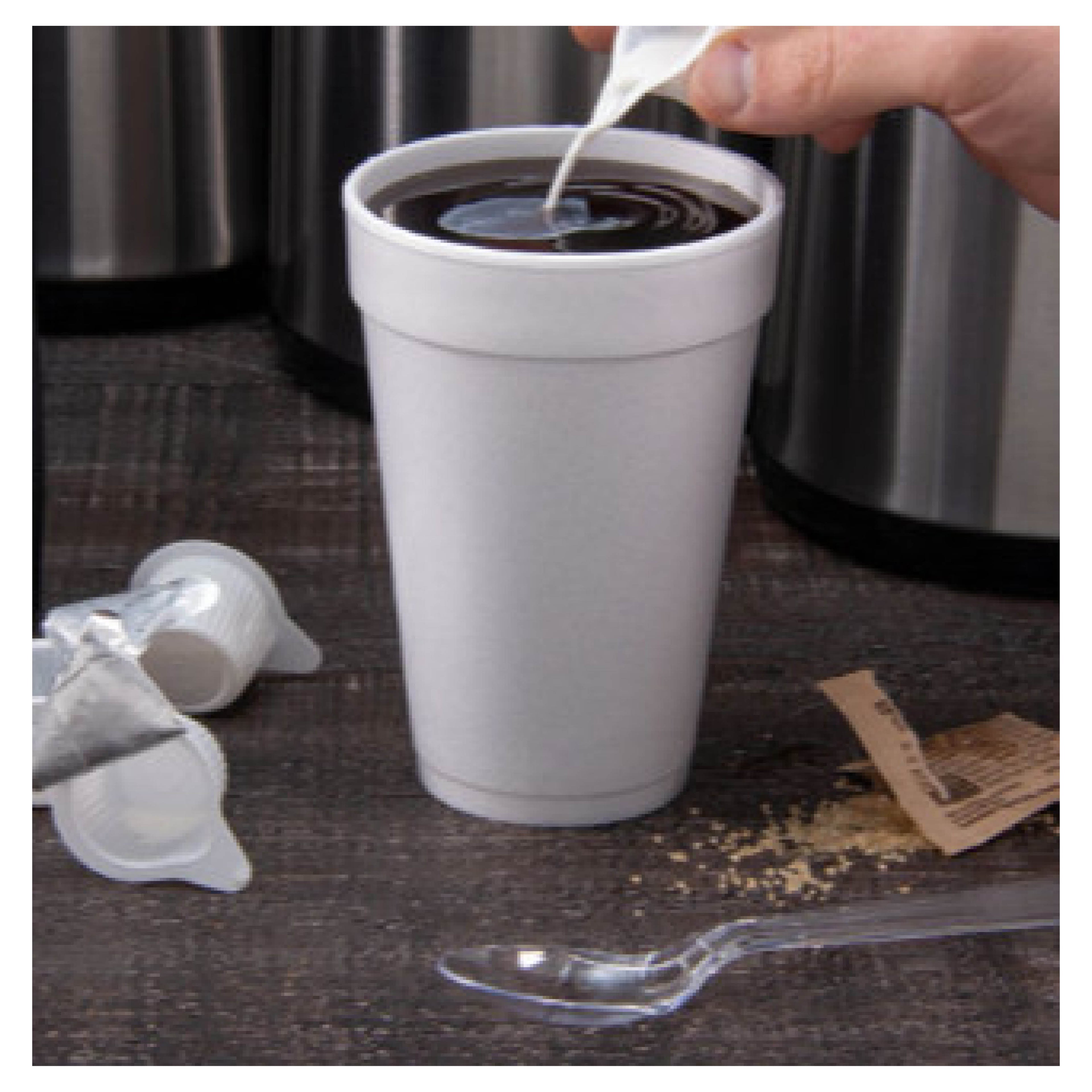 Dart DCC16J16 16 oz Foam Cup, White, 1000/Case