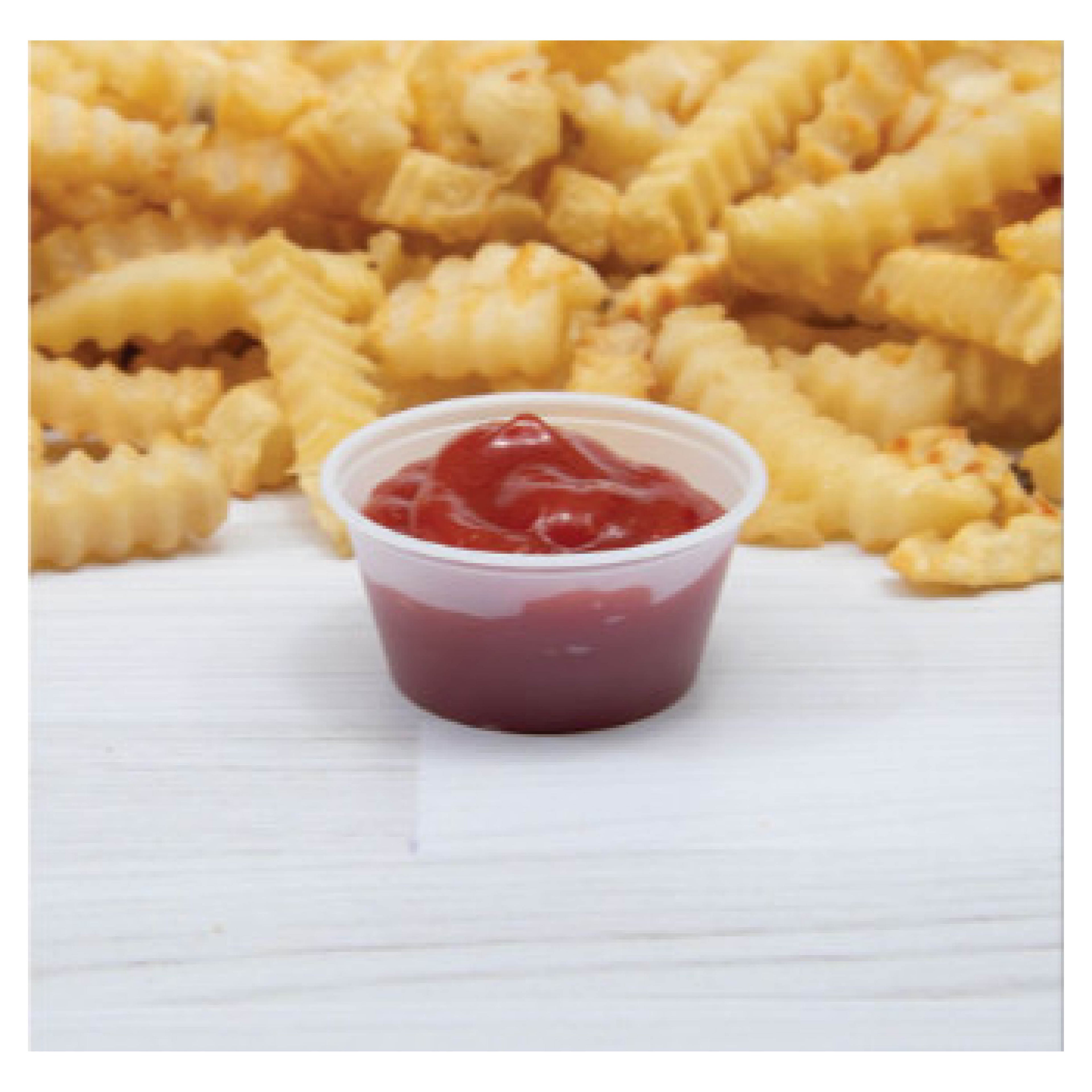 Dart DCC200PC Portion Cup, 2 oz, Clear Plastic, 125/Bag, 20 Bags/Carton