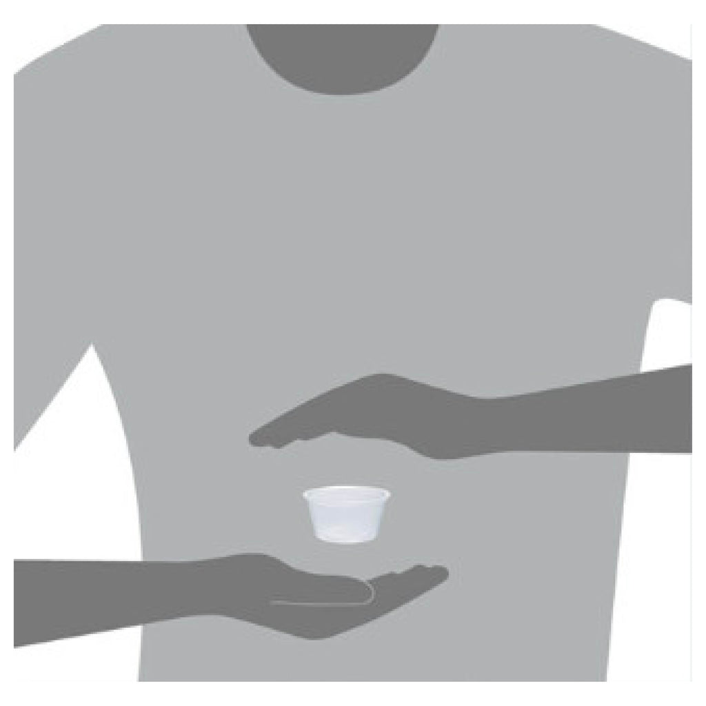 Dart DCC200PC Portion Cup, 2 oz, Clear Plastic, 125/Bag, 20 Bags/Carton