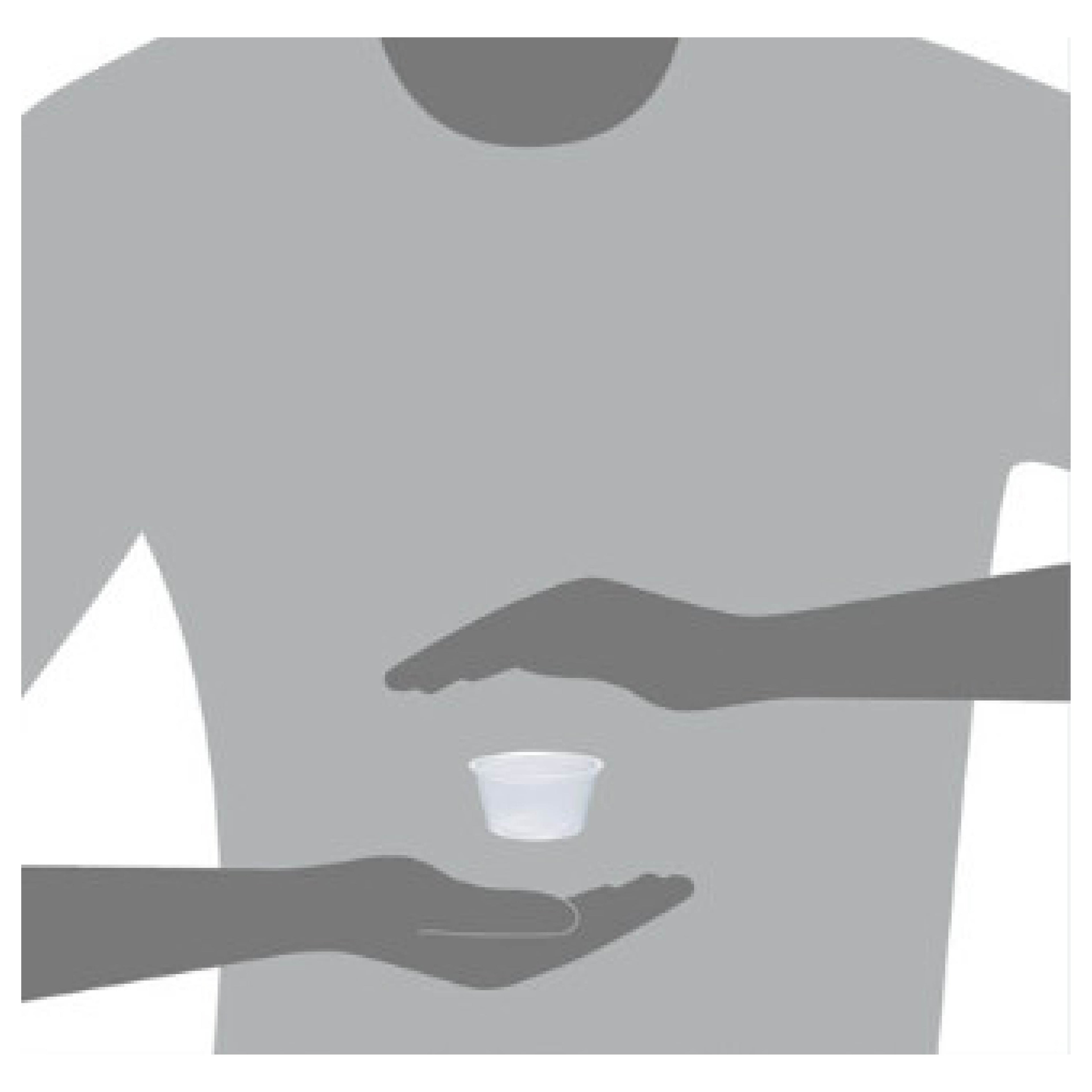 Dart DCC200PC Portion Cup, 2 oz, Clear Plastic, 125/Bag, 20 Bags/Carton