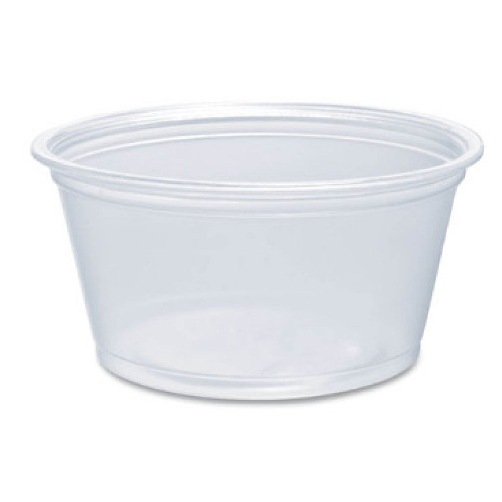 Dart DCC200PC Portion Cup, 2 oz, Clear Plastic, 125/Bag, 20 Bags/Carton