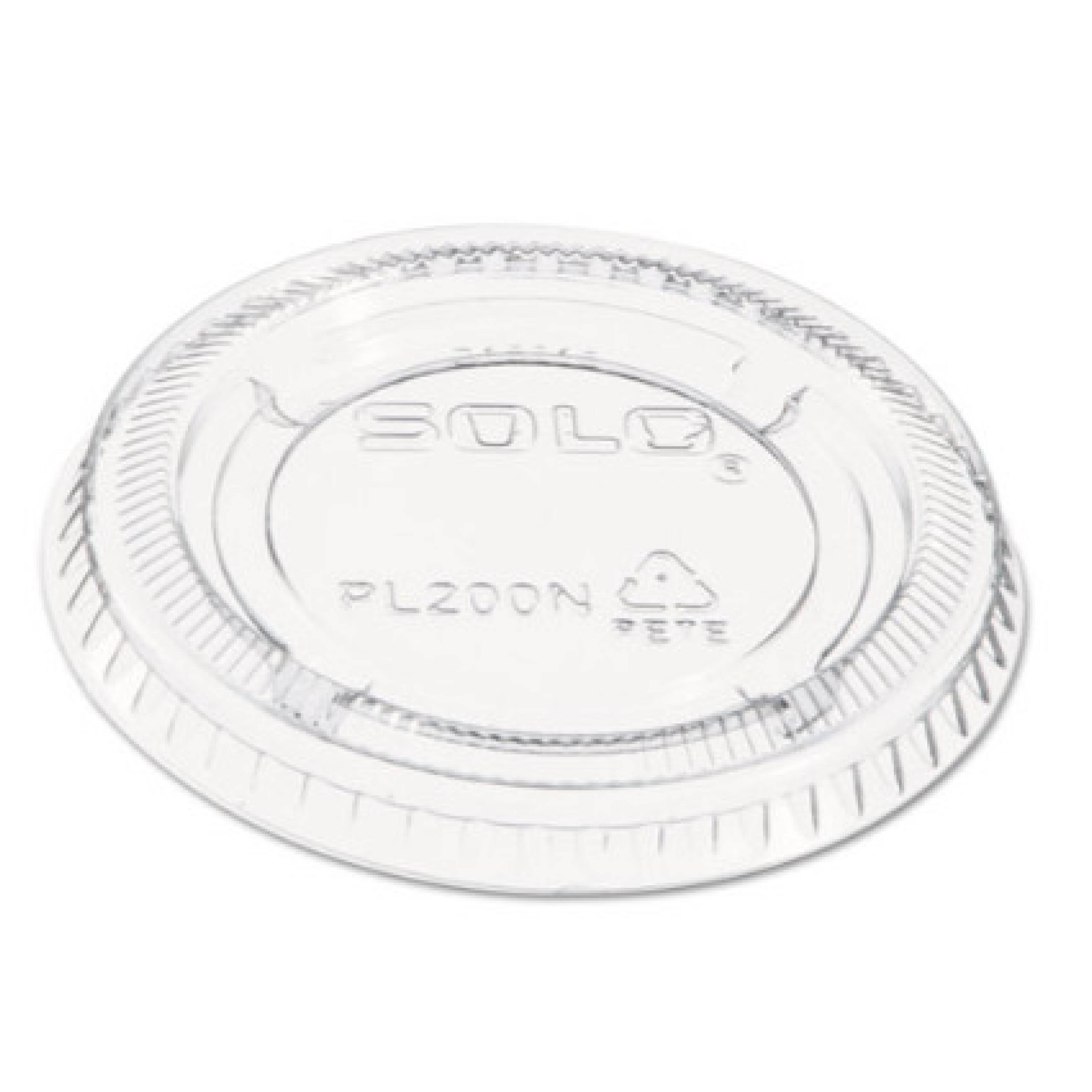 Dart DCCPL200N Portion/Souffle Cup Lids, Fits 1.5 oz to 2.5 oz Portion Cups, Clear, 2500/Carton