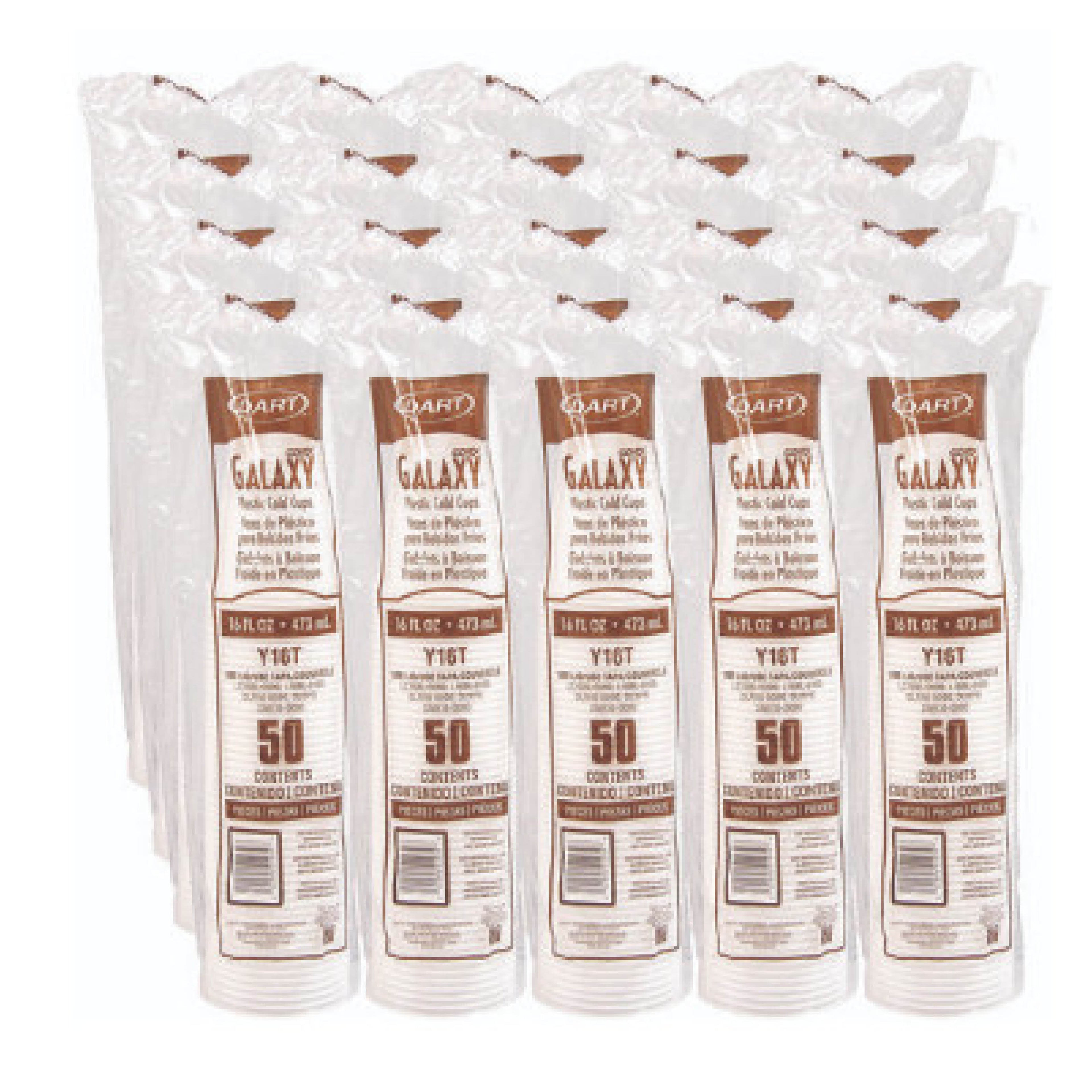 Dart DCCY16T High-Impact Polystyrene Cold Cup, 16 oz, Translucent, 1000/Carton