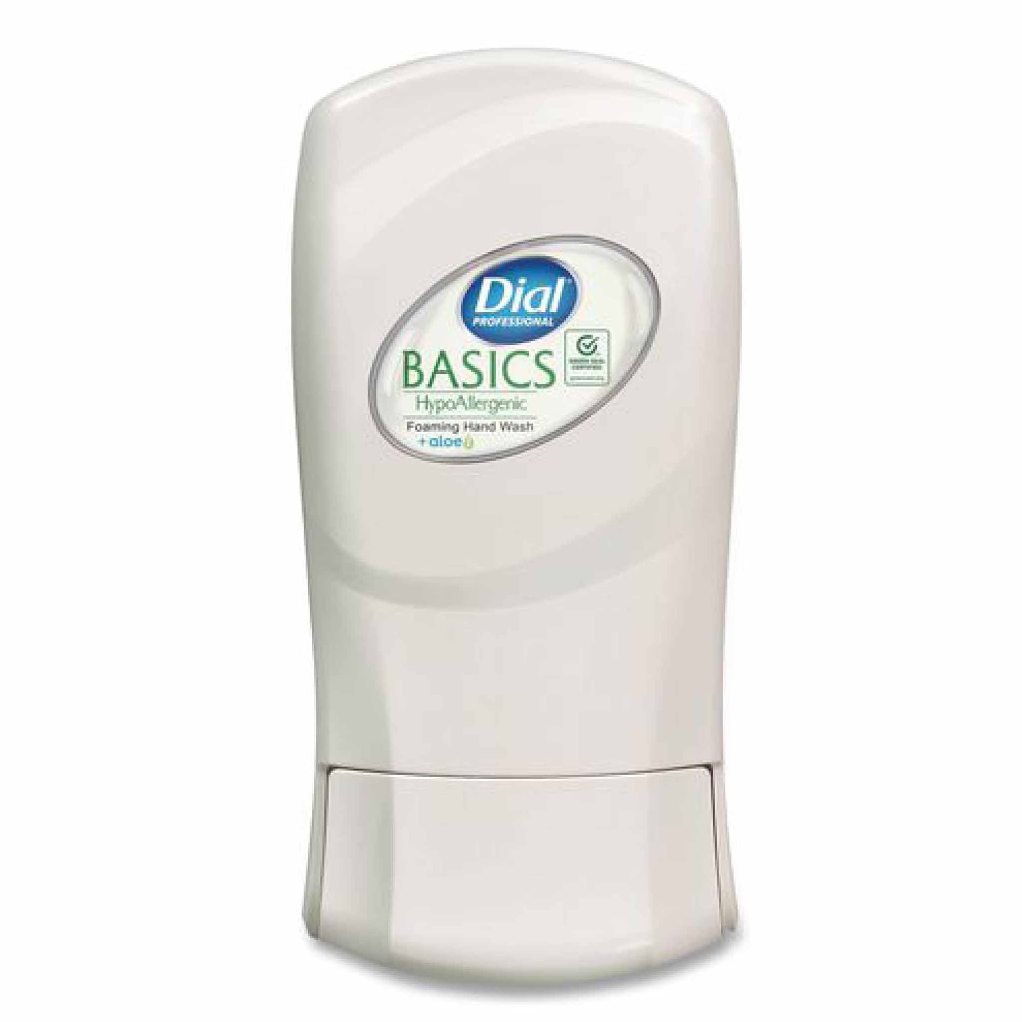 Dial Basics Hypoallergenic Foaming Hand Wash Refill for FIT Manual Dispenser, Fresh Floral Scent, 1.2 L, 3/Carton
