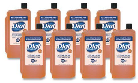 Dial DIA84019 Professional Gold Antibacterial Liquid Hand Soap, 1 L, 8/Carton