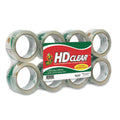 Duck DUC282195 Heavy-Duty Carton Packaging Tape, 3" Core, 1.88" x 55 yds, Clear, 8/Pack
