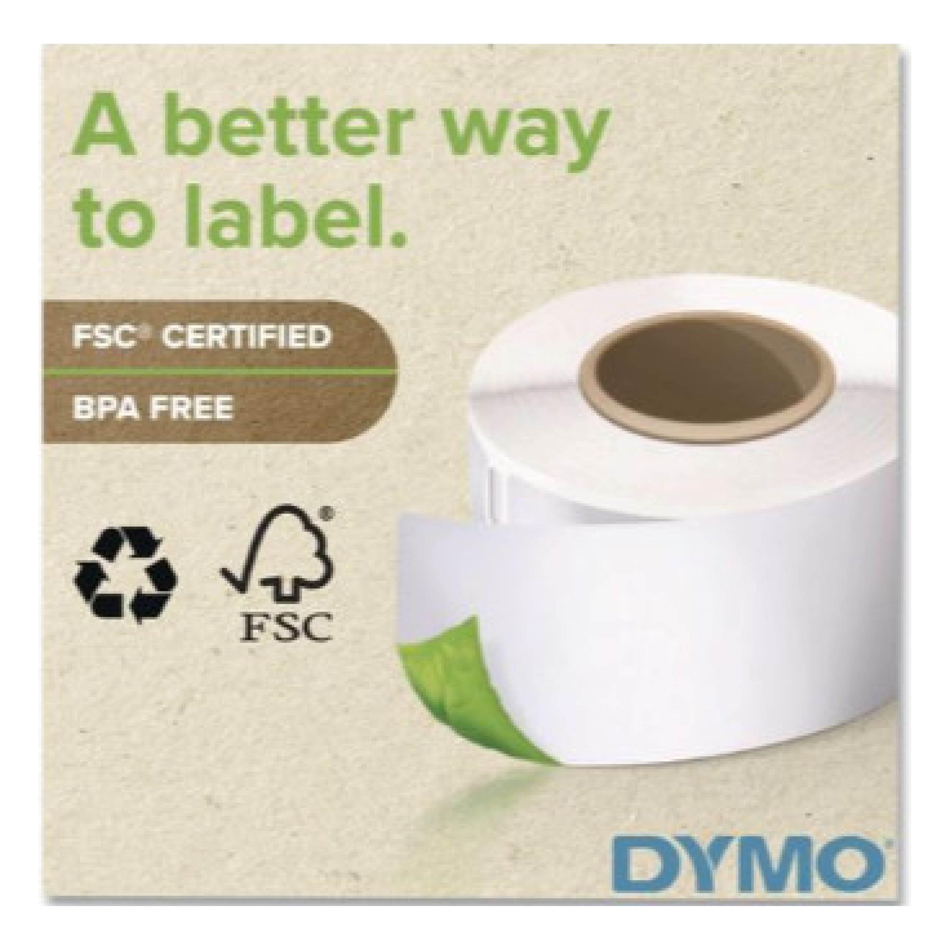 DYMO DYM30323 LabelWriter Shipping Labels, 2.12 x 4, White, 220 Labels/Roll