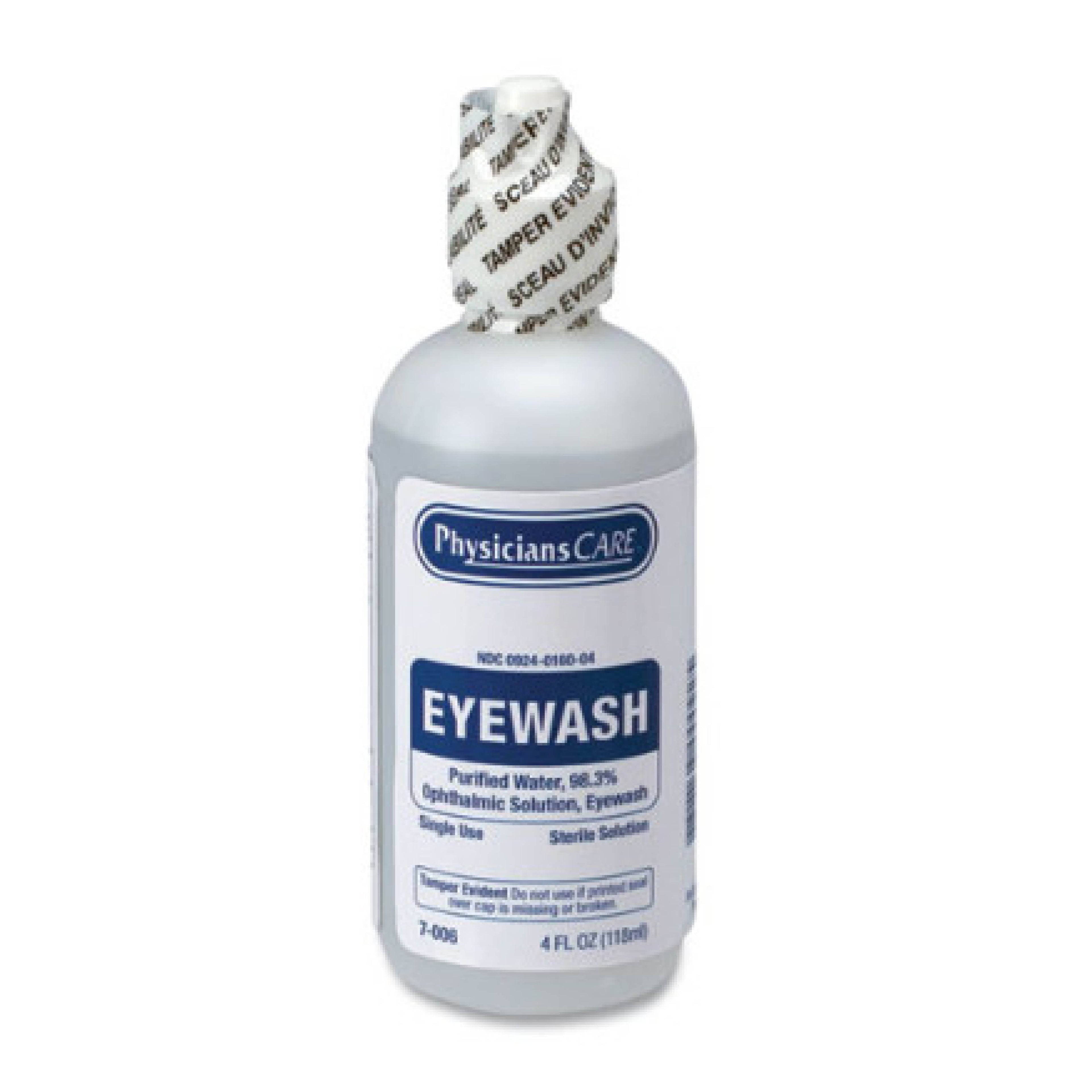 Physicians Care FAO7006 First Aid Refill Disposable Eye Wash, 4 oz Bottle