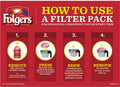 Folgers FOL06239 Classic Roast Coffee Filter Packs, .9 oz, 10 Filters/Pack, 4 Packs/Carton