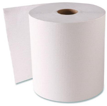 GEN GEN1820 Hardwound Roll Towels, 1-Ply, 8" x 800 ft, White, 6 Rolls/Carton