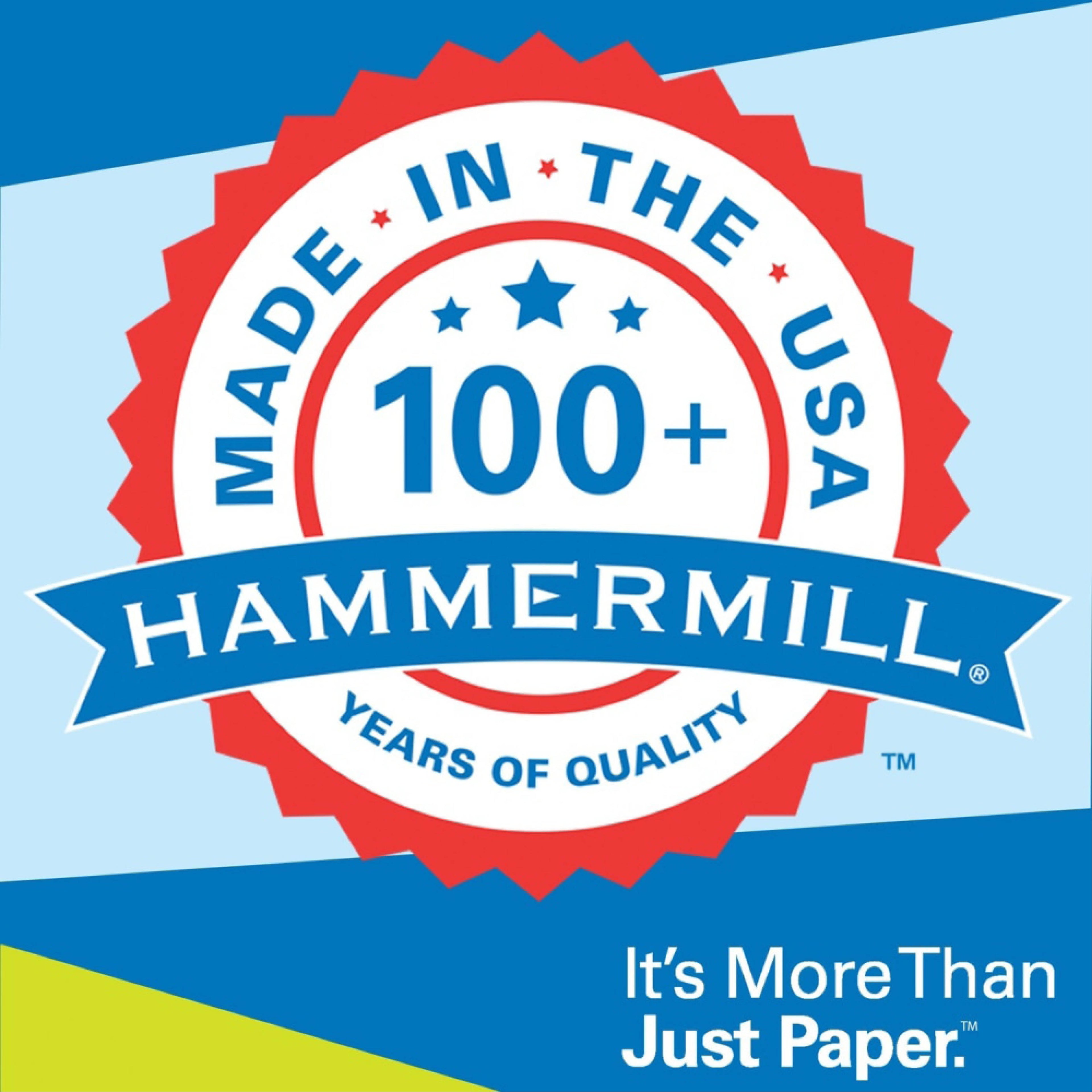 Hammermill Premium Color Copy Print Paper, 100 Bright, 32 lb, 8.5 x 11, Photo White, 500/Ream