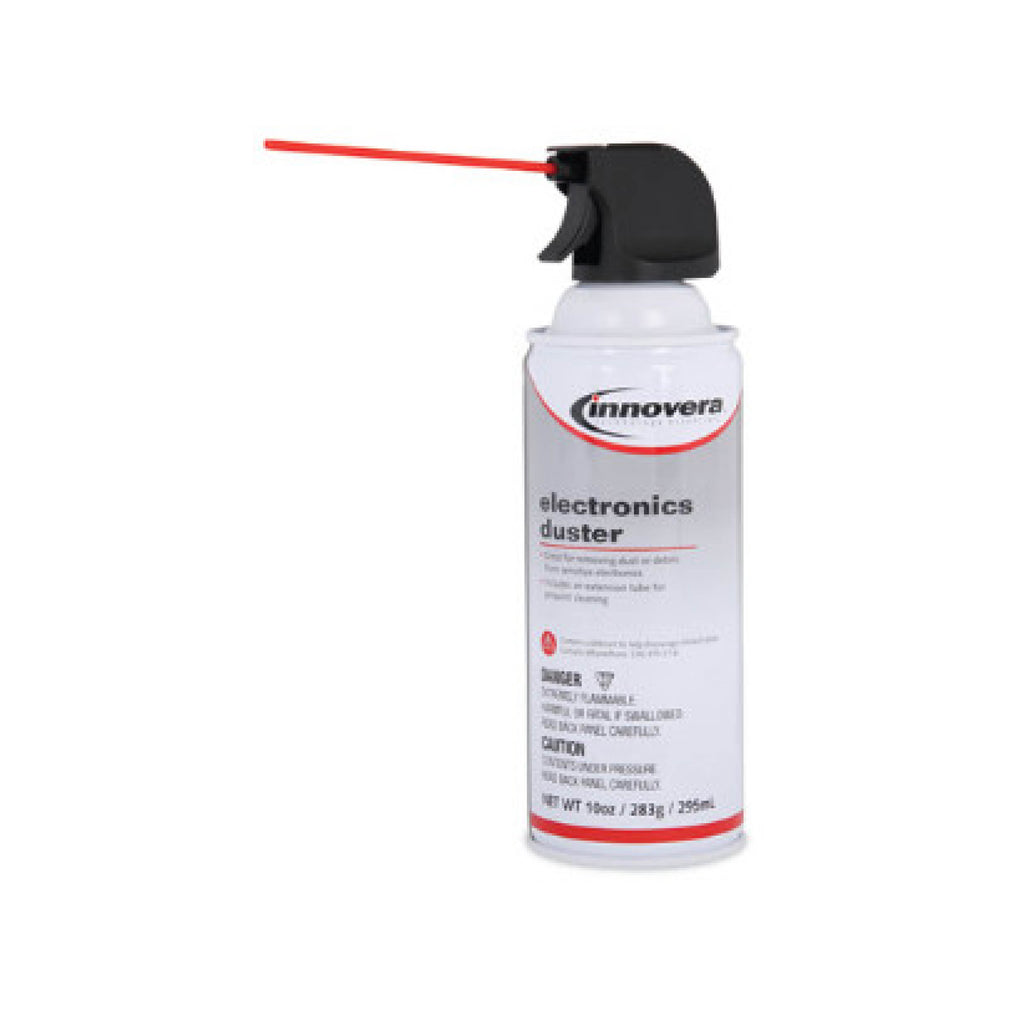 Innovera IVR10010 Compressed Air Duster Cleaner, 10 oz Can