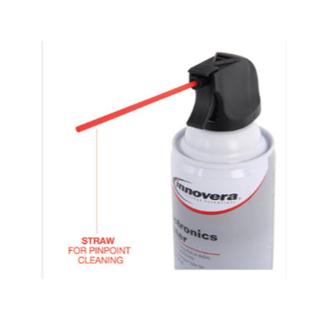 Innovera IVR10010 Compressed Air Duster Cleaner, 10 oz Can